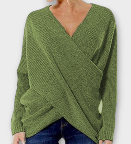 Heidi - Crossed Sweater