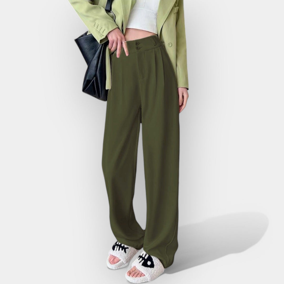 Wide Leg Pants in Korean Style