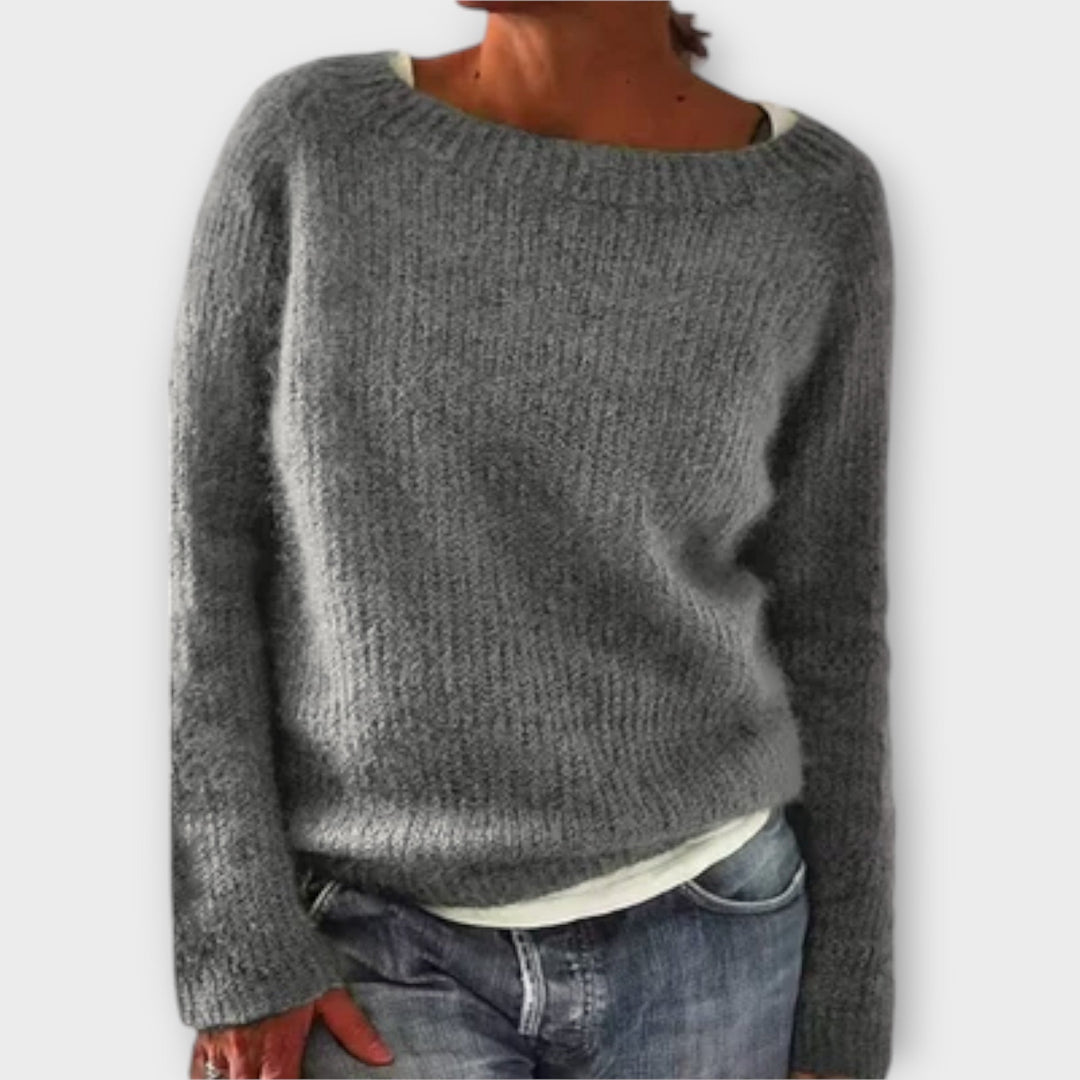 Knitted Blouse with Minimal Design