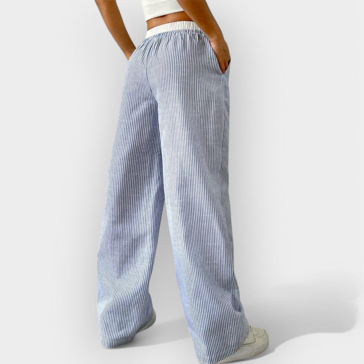 Striped Wide Pants