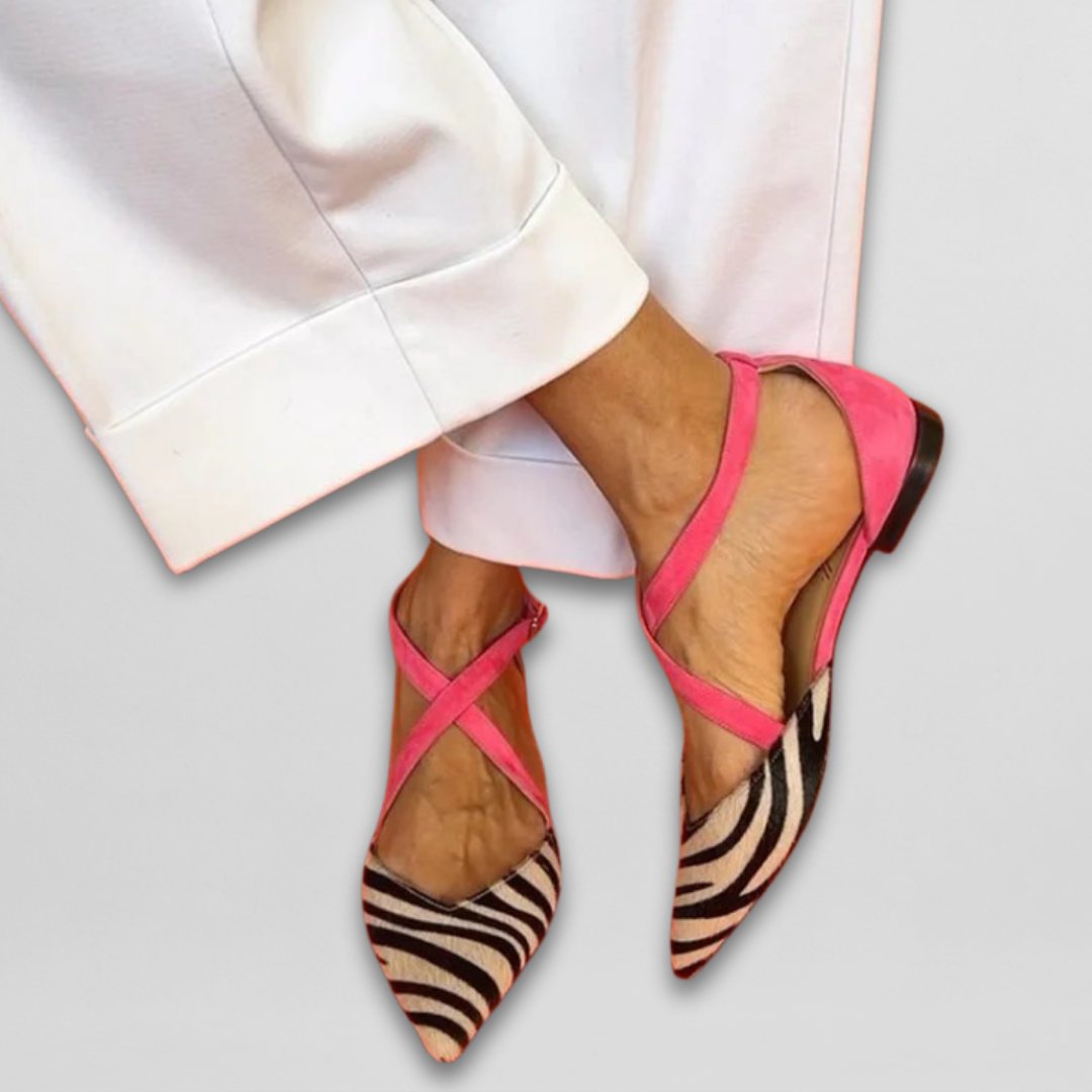 Ballet Flats with Stylish Straps
