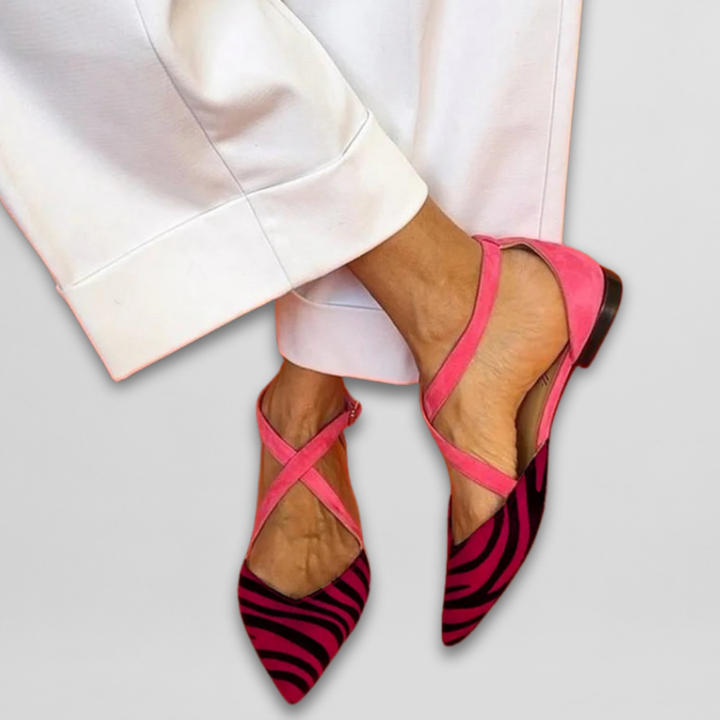 Ballet Flats with Stylish Straps