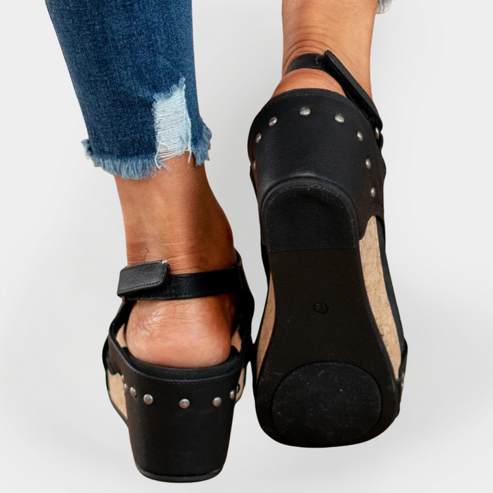 Suede Platform Sandals