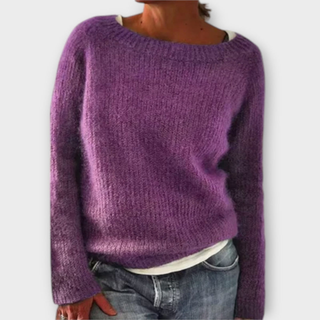 Knitted Blouse with Minimal Design