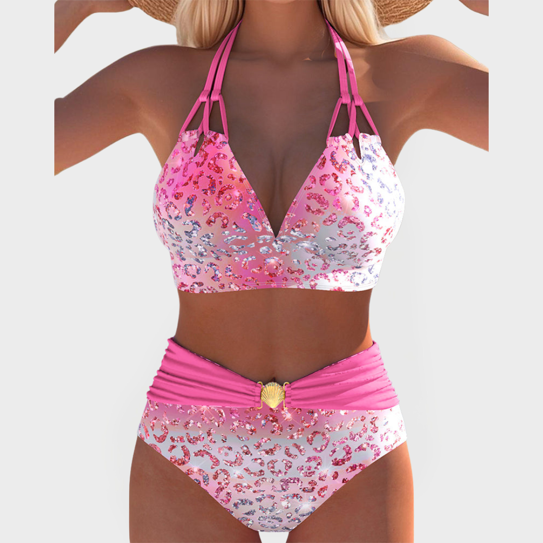 Sexy Bikini with Printed Top