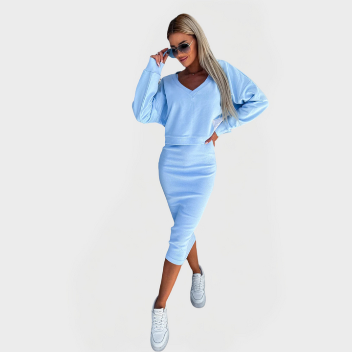 Summer Set with Hoodie and Dress for Comfort and Style