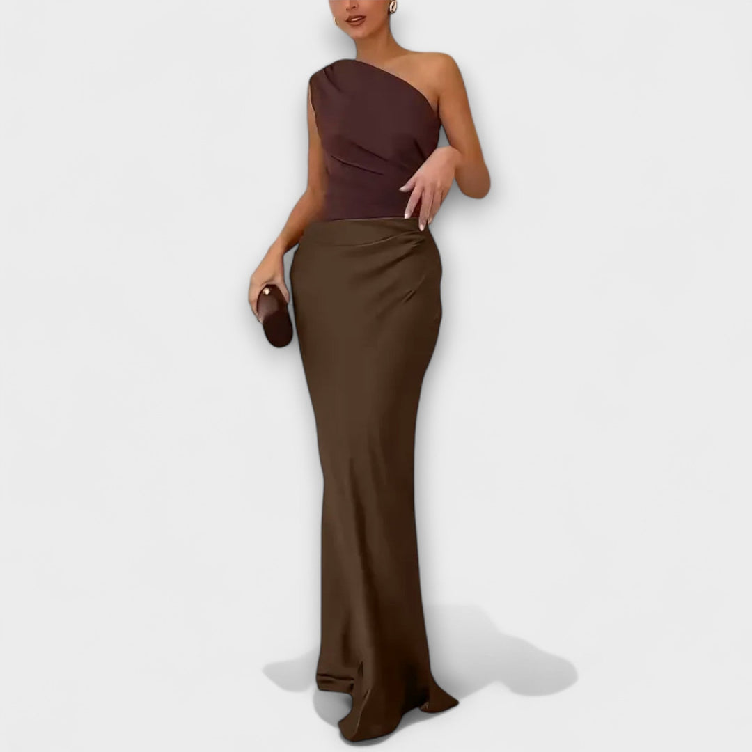 Maxi Dress with Open Shoulder