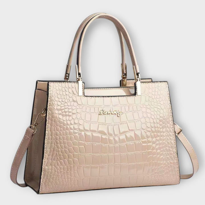 Shiny Handmade Croco Bag