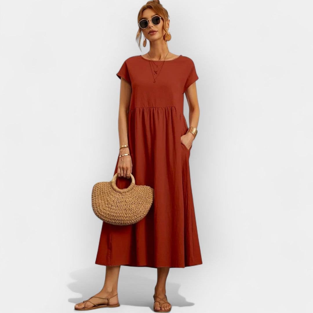 Lightweight Cotton Dress with Pockets
