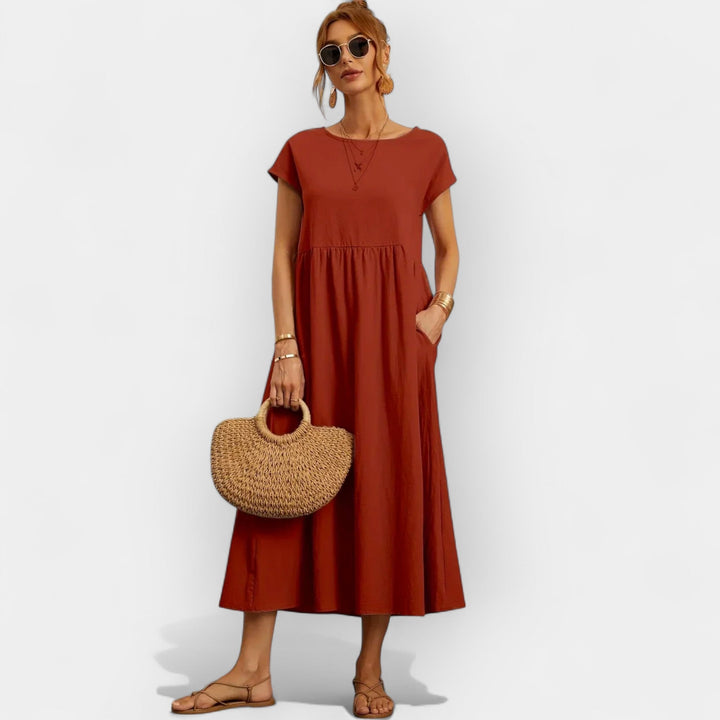 Lightweight Cotton Dress with Pockets
