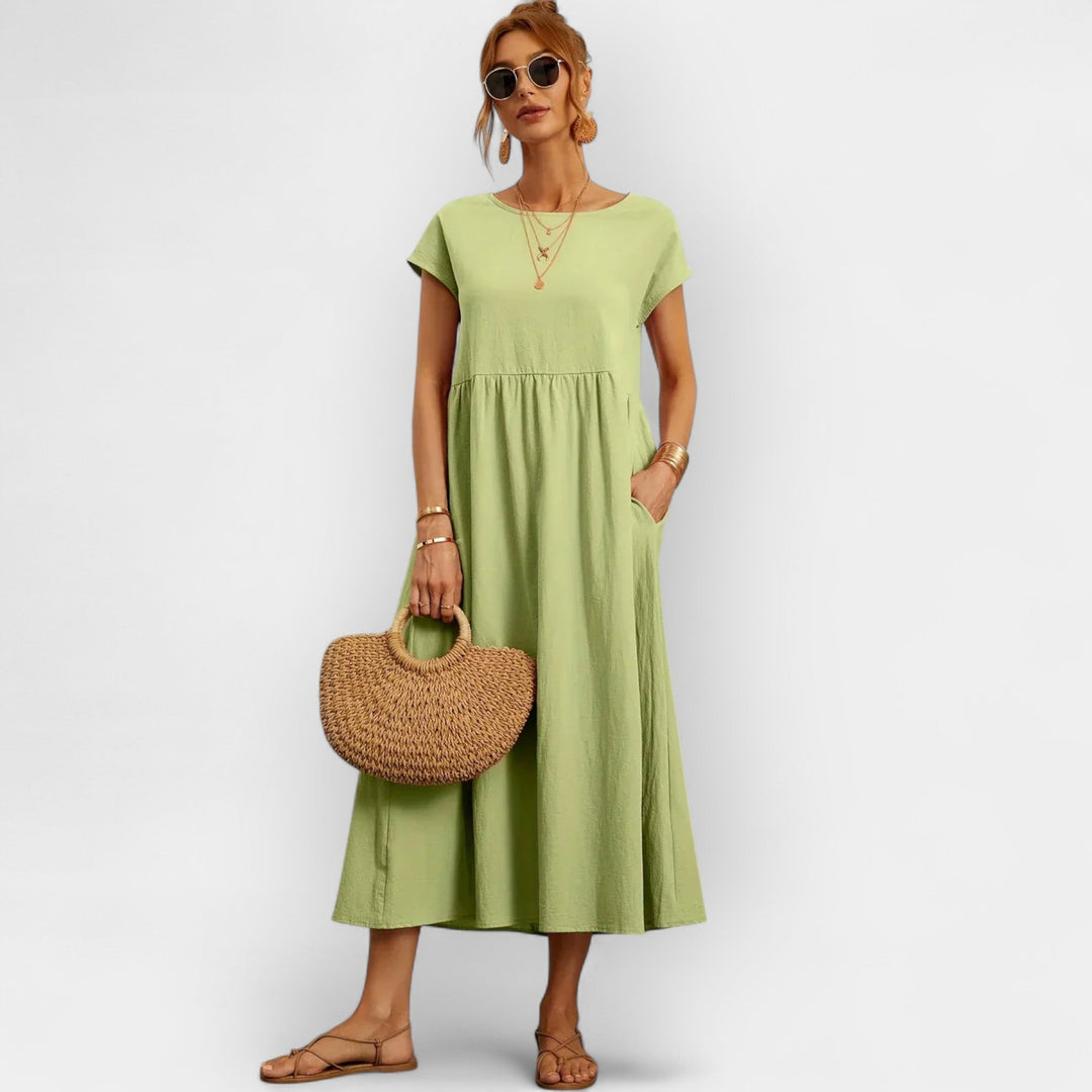 Lightweight Cotton Dress with Pockets
