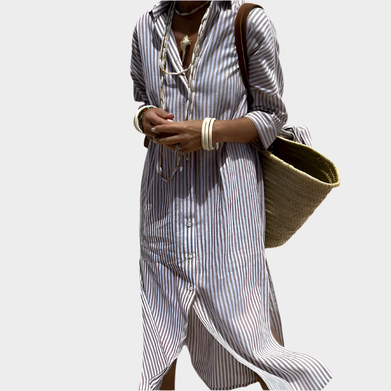 Striped Midi Dress