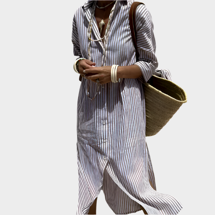 Striped Midi Dress