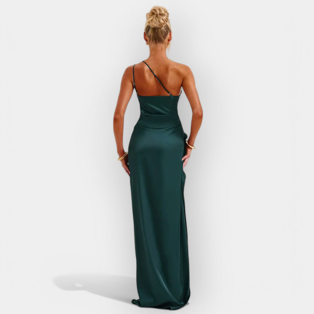 Satin Dress for Aristocratic Evenings