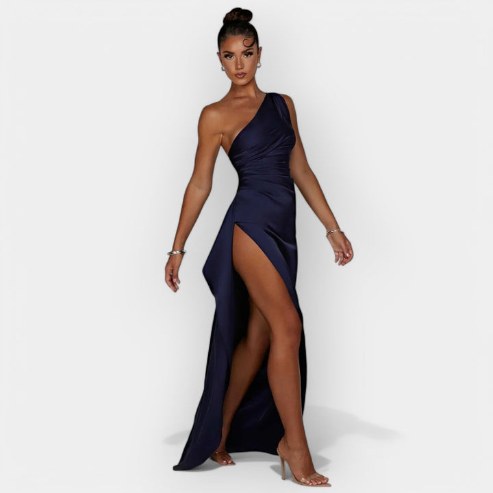 Satin Dress for Aristocratic Evenings