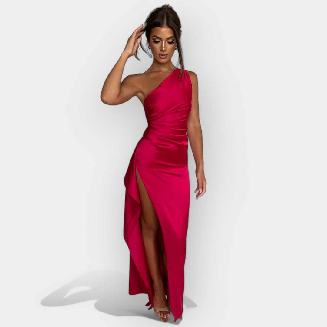 Satin Dress for Aristocratic Evenings