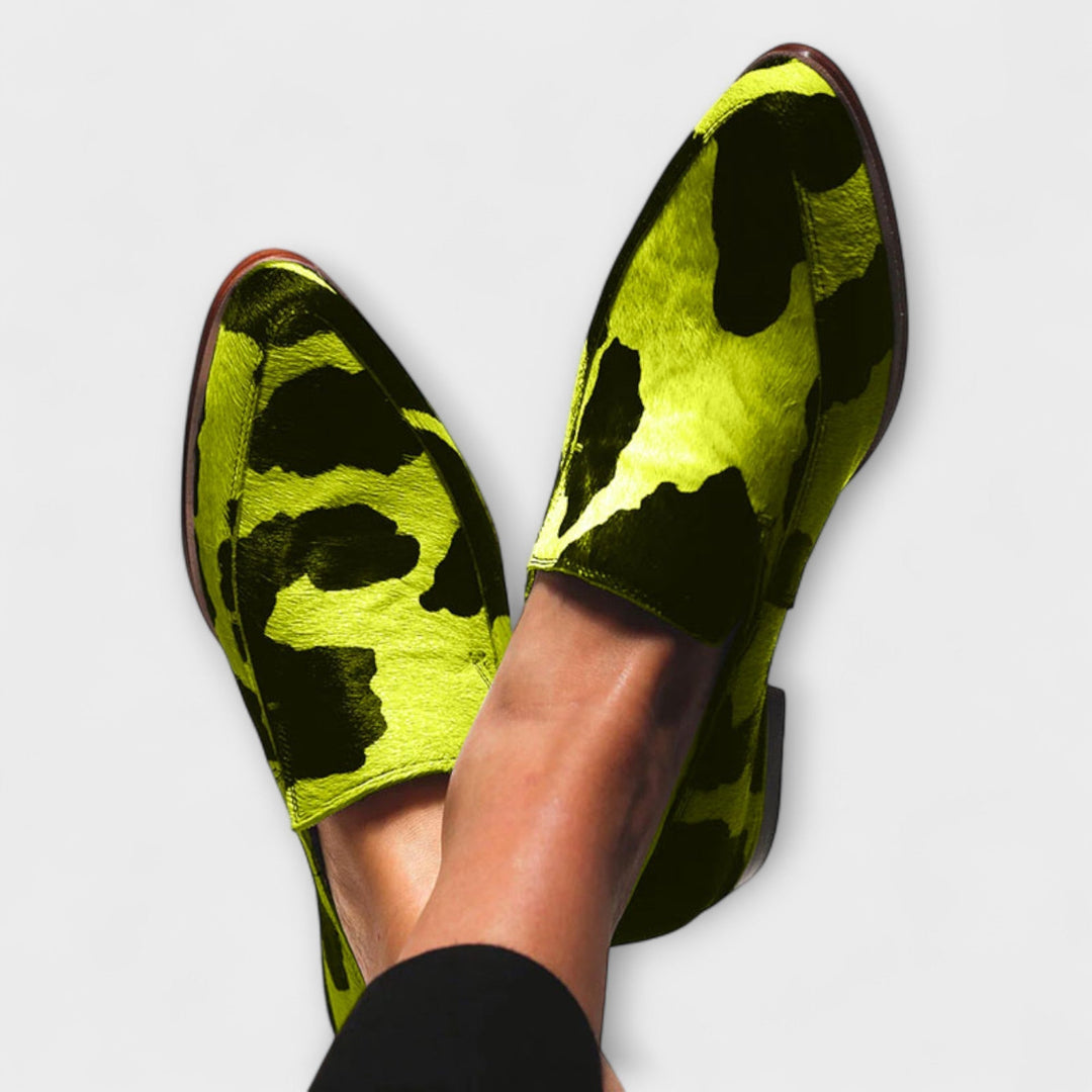 Paloma – Cow Print Espadrilles