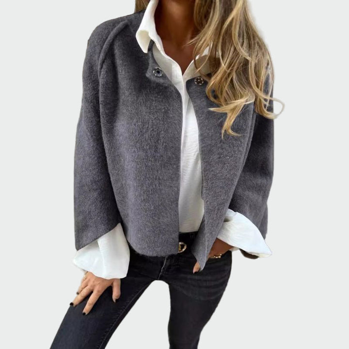 Cape with Elegant Open Sleeves