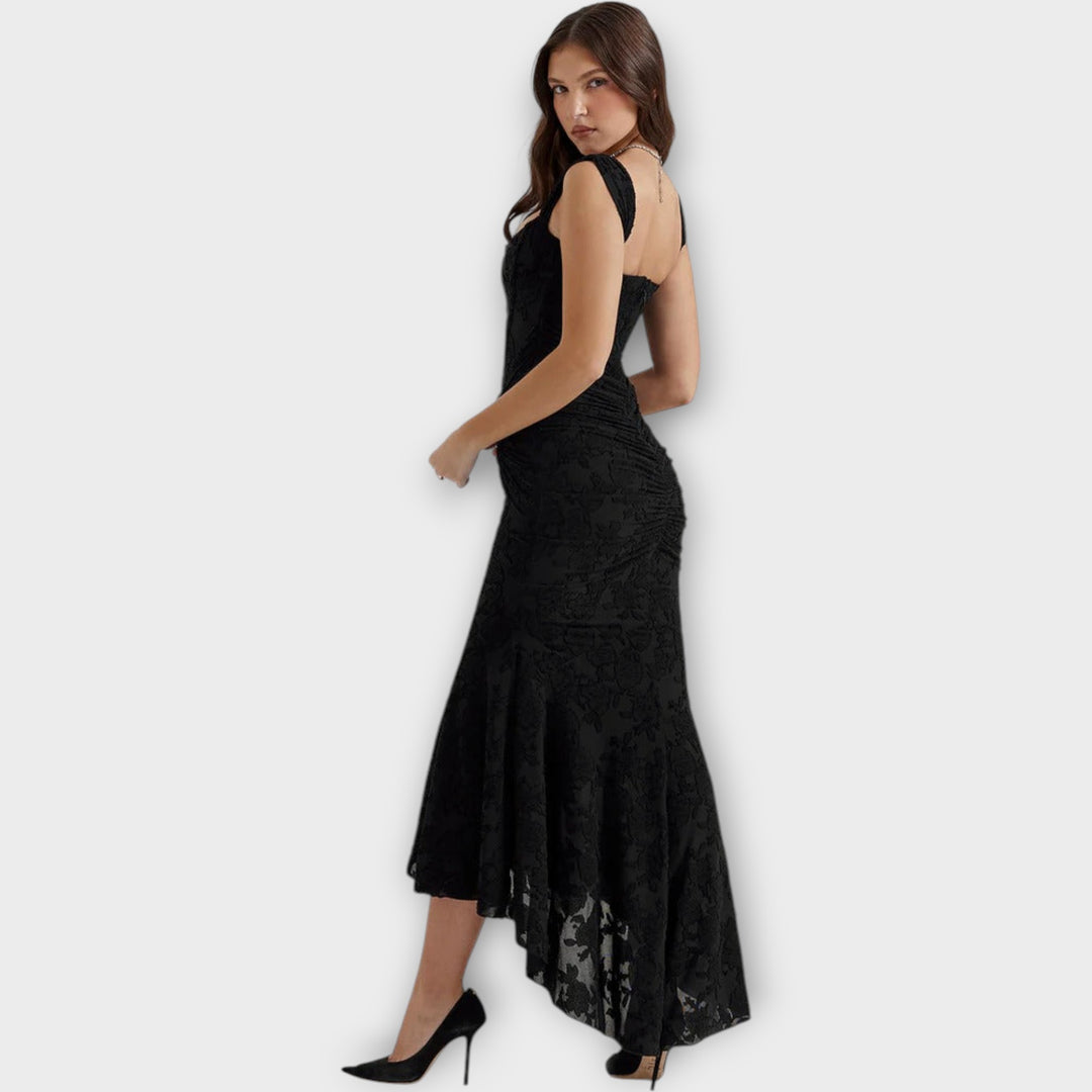 Valentina Off-Shoulder Corset Gown