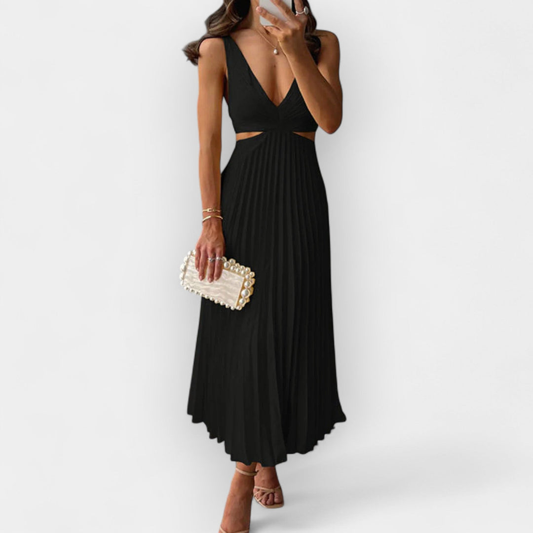 Midi Dress in Satin