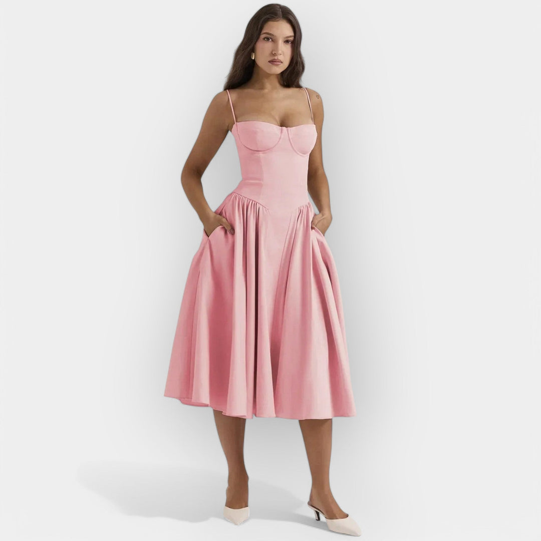 Refined Midi Dress for Summer